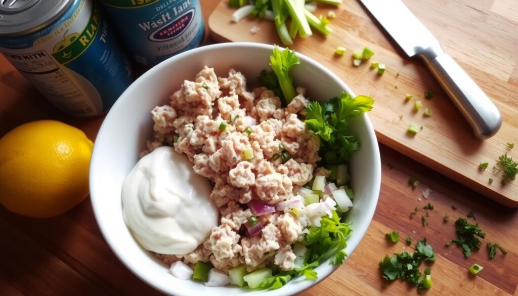 Easy Tuna Salad Recipe Prep