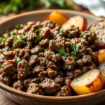 Ground beef and potatoes